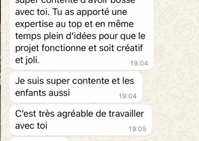 Commentaire de la cliente pour la chambre enfant tout en bois