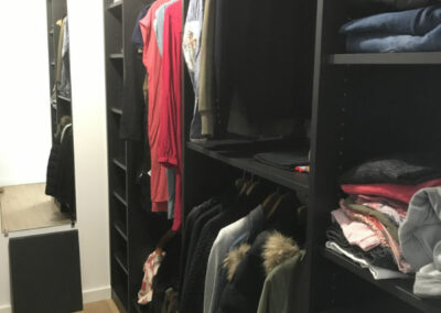 Meubles de dressing en valchromat noir sur mesure