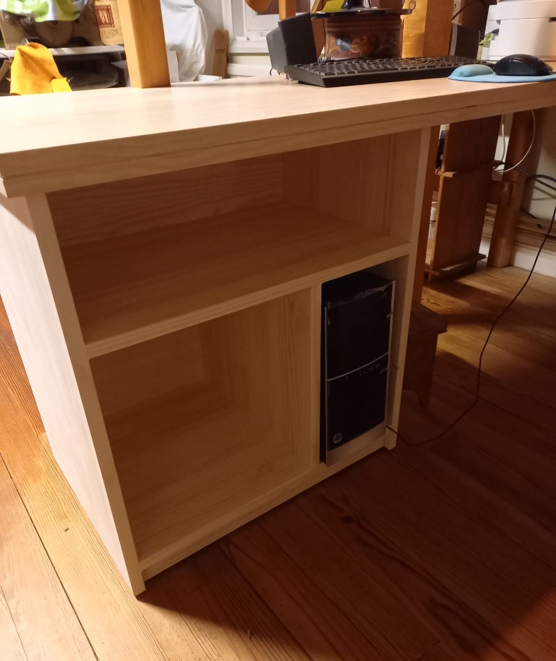 Module de bureau en pin Radiata fini à l'hulie rubio super white pour un bureau à Anglet 64