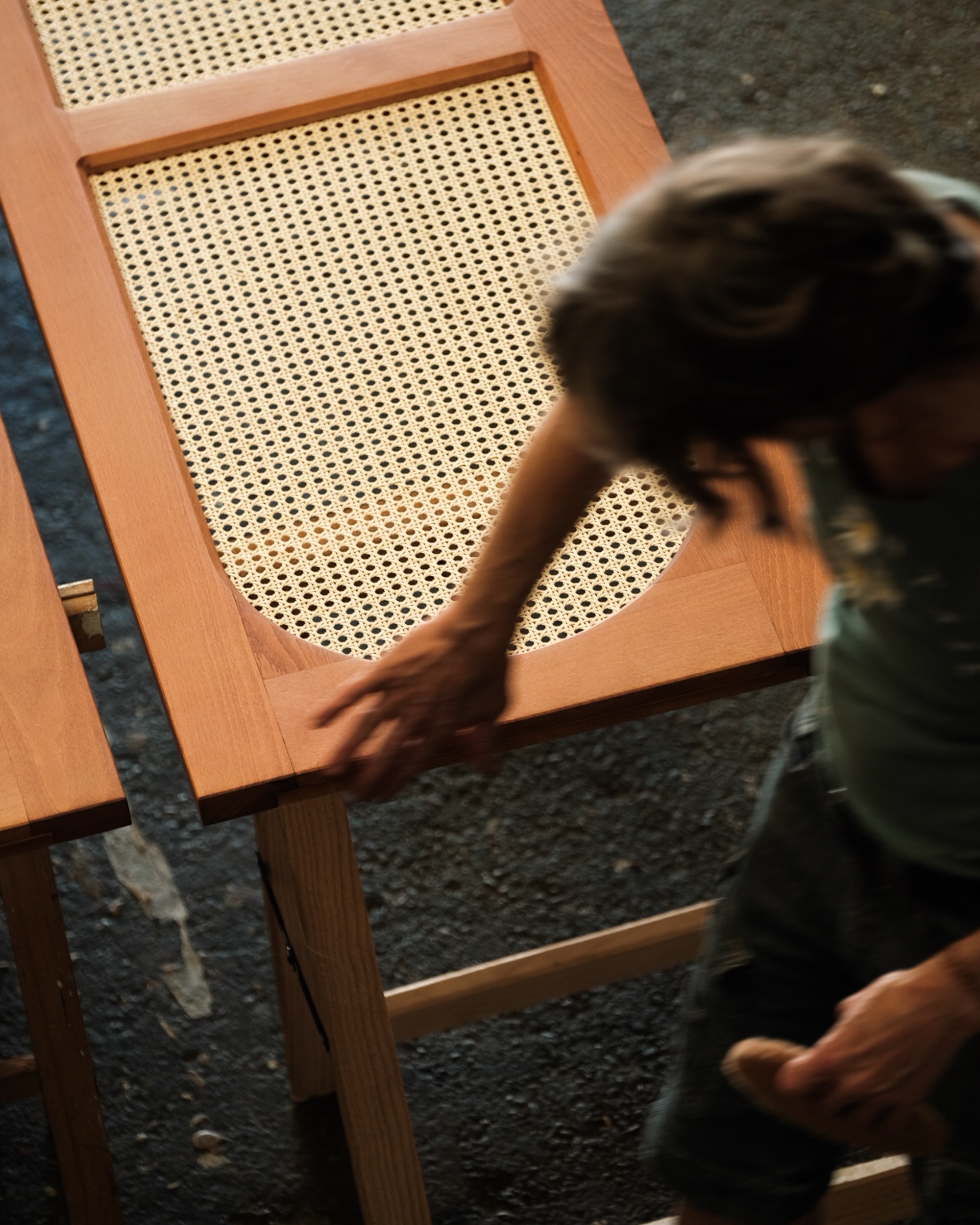 Agencement sur mesure - Détail d'un garde corps en cordage